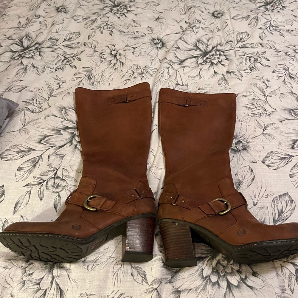 Born brown knee high boots